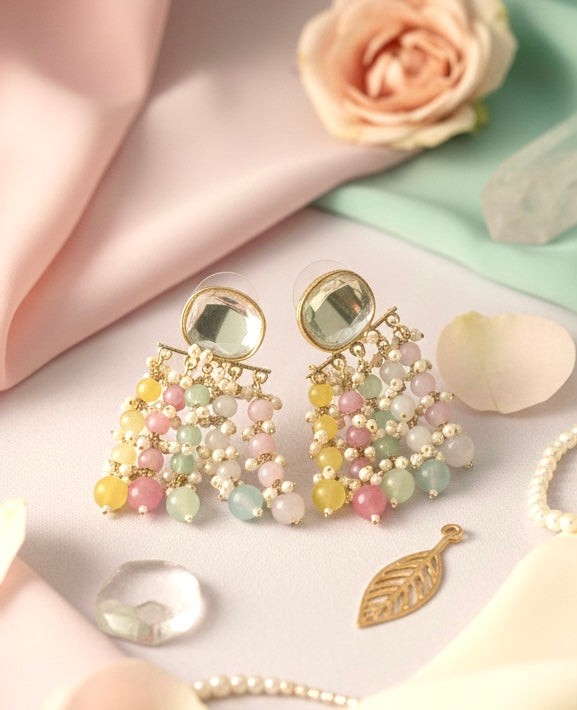 Festiva Multicolour Kundan Danglers