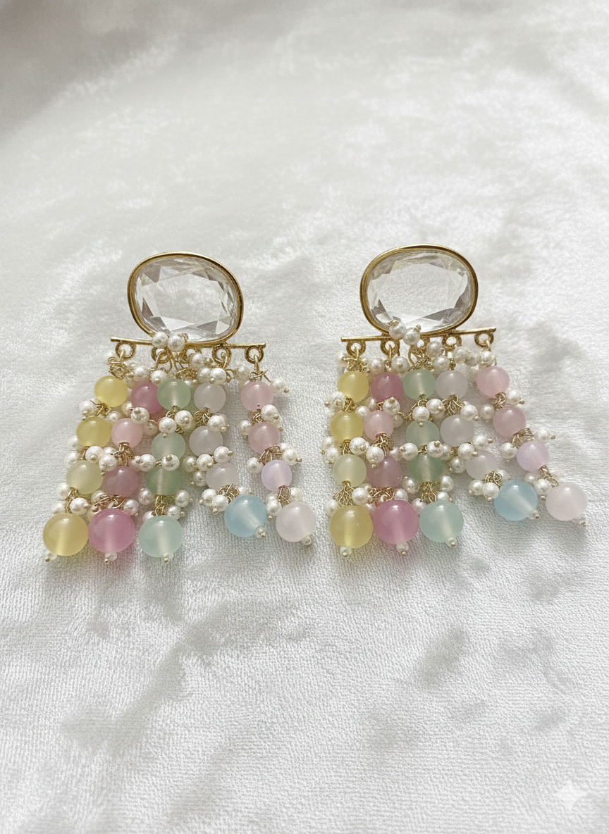 Festiva Multicolour Kundan Danglers