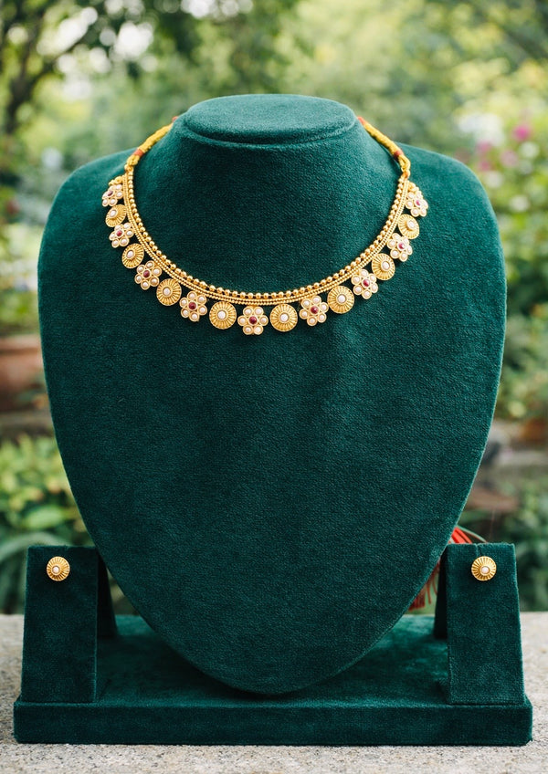 Anika Floral Heritage Necklace Set