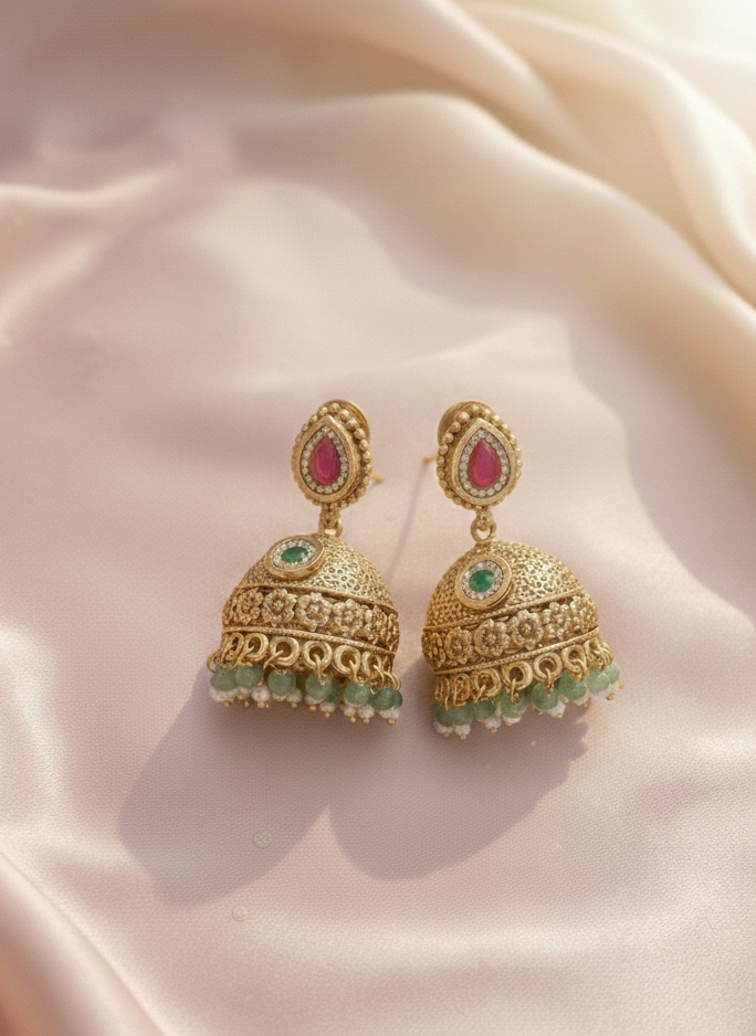 Modern Royalty: The Ruby Jadau Necklace Set