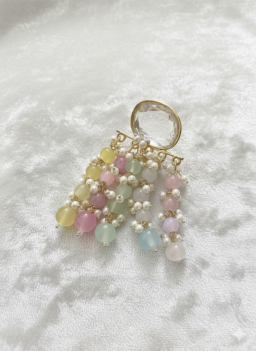 Festiva Multicolour Kundan Danglers