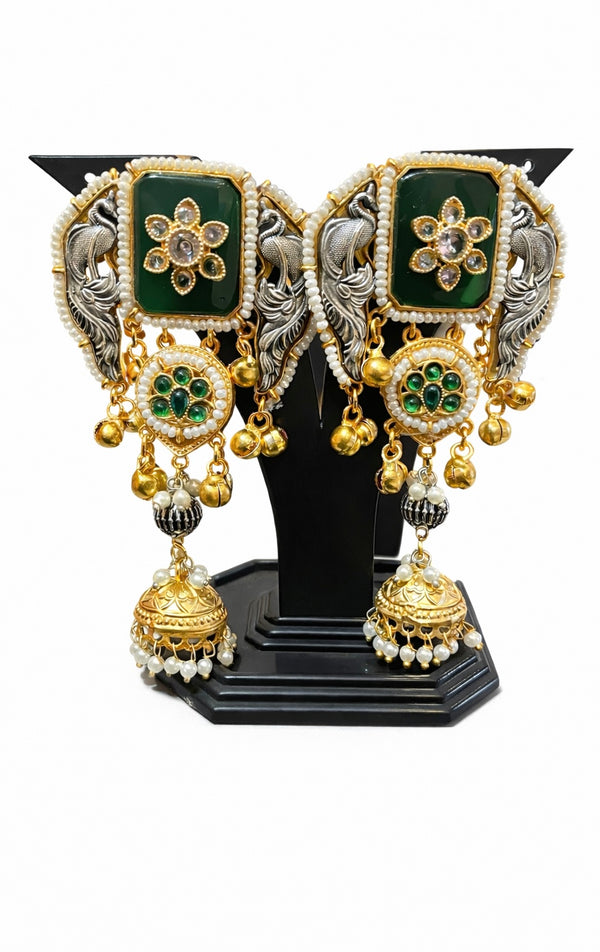 One-of-a-Kind Kashmiri Heritage Earrings