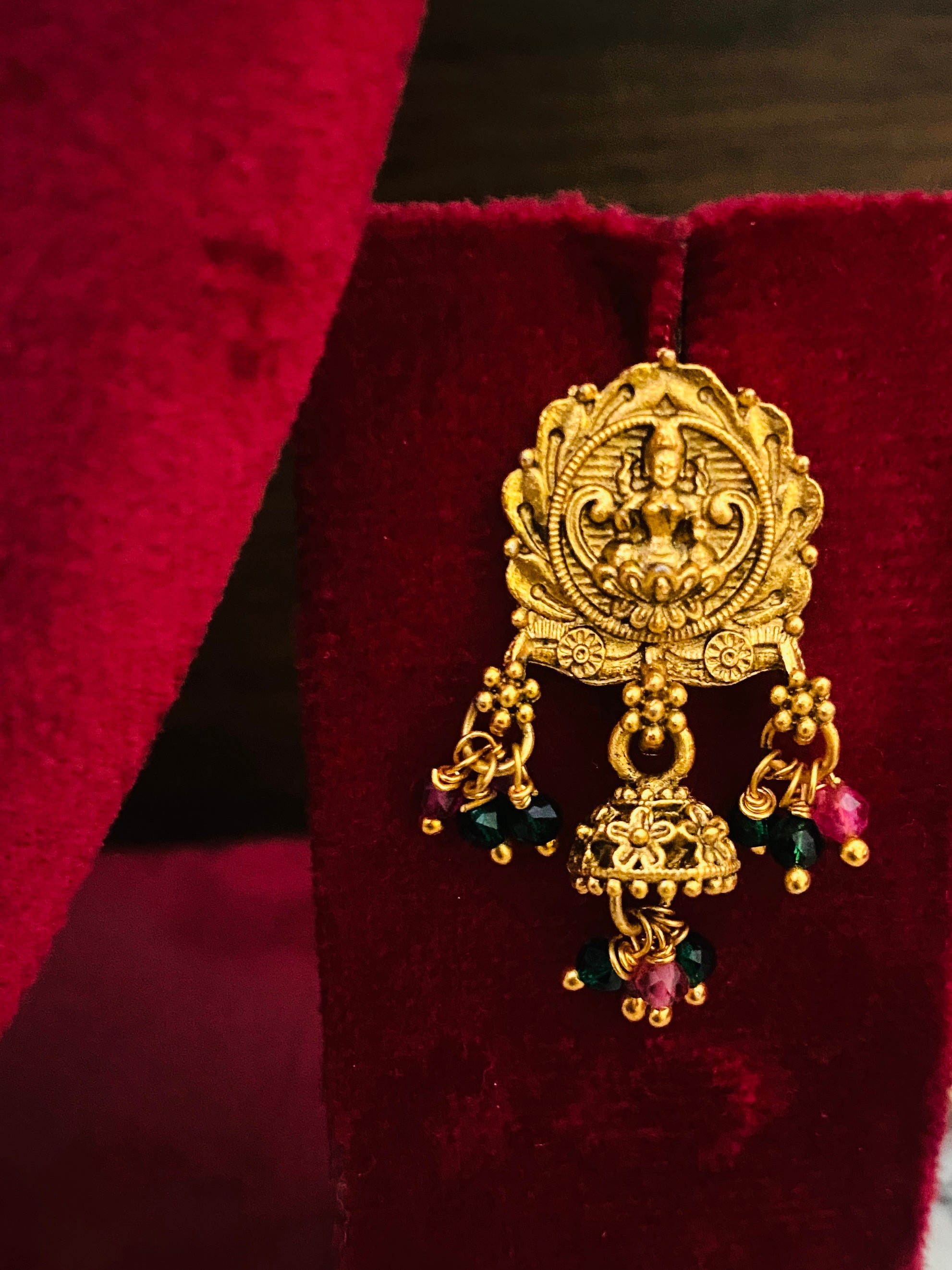 Antique Lakshmi Devi Temple Necklace Set