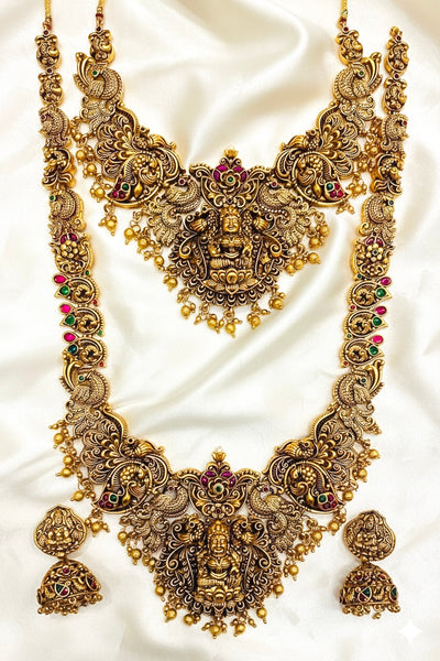 Heirloom Antique Lakshmi Bridal Haram & Choker Set