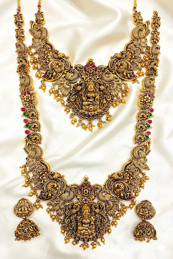Heirloom Antique Lakshmi Bridal Haram & Choker Set