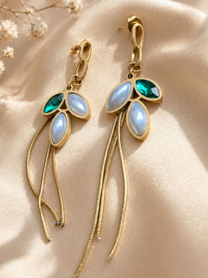 Moonleaf Drop Earrings
